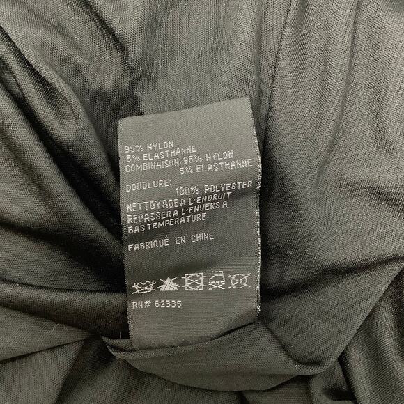 Betsy & Adam Womens 6 Black Floral Sequin Sheath Gown Dress Long Sleeve OS15-11 - Picture 10 of 10